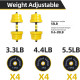 Nice C Adjustable Dumbbell Barbell Weight Pair, Free Weights