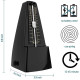 Mechanical Metronome Black/Loud Sound Piano Drum Violin Guitar